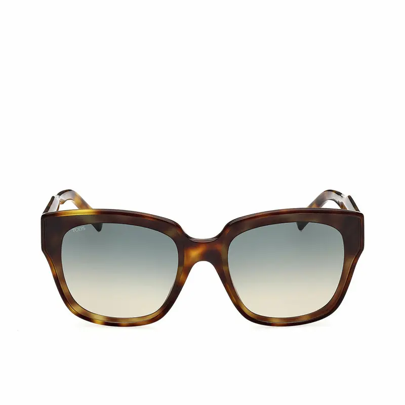 Tod'S To0331 Women'S Sunglasses – 65Mm Habana-Tone Oversized Frame 1