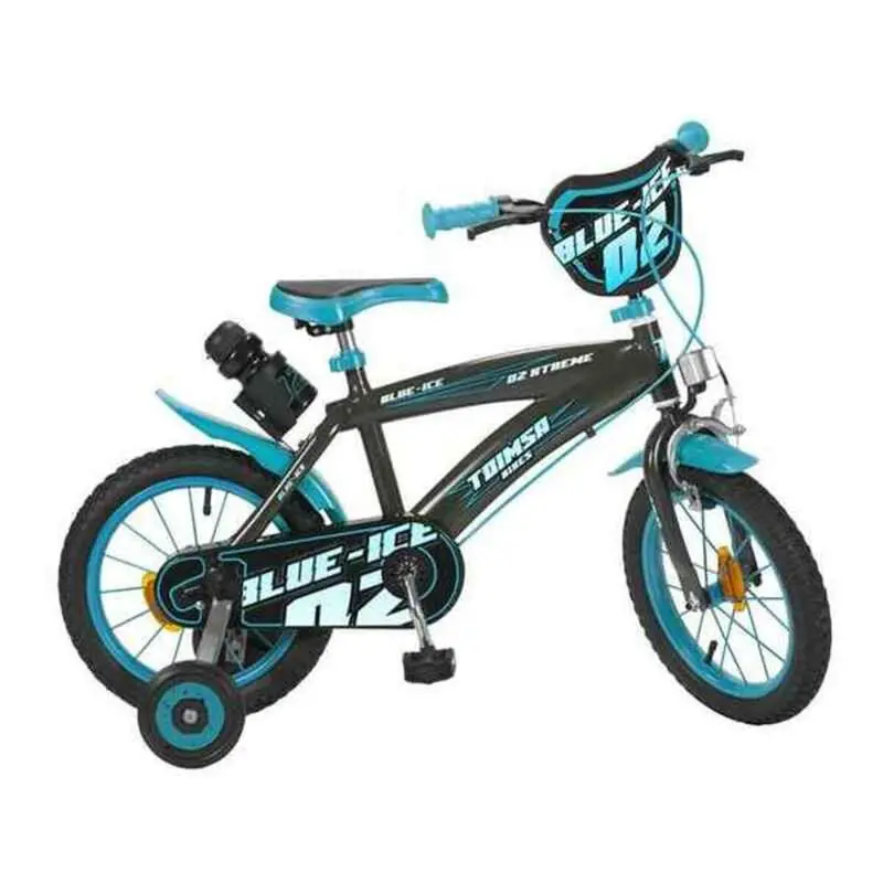 Toimsa Blue Ice Kids' Bicycle – 14-Inch Frame, Blue & Black Design 1