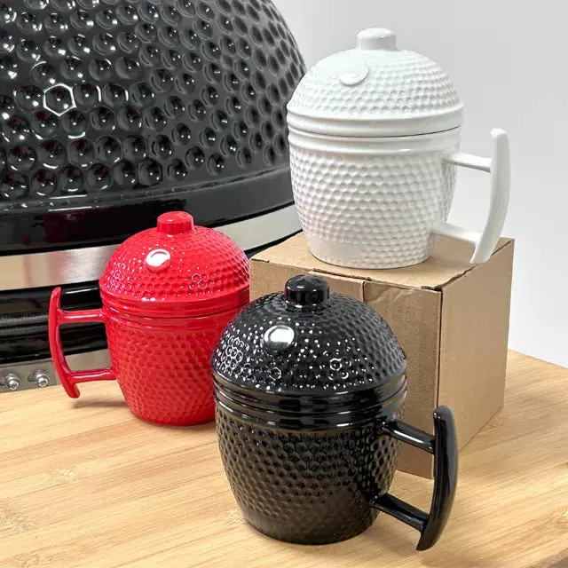 Topq Ceramic Kamado-Style Mug – Handcrafted Patio Drinkware 1