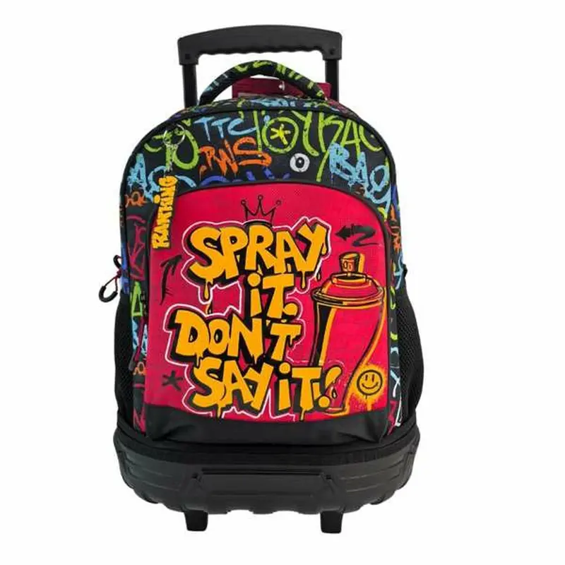 Toybags Grafitti Wheeled School Rucksack With Trolley System 1