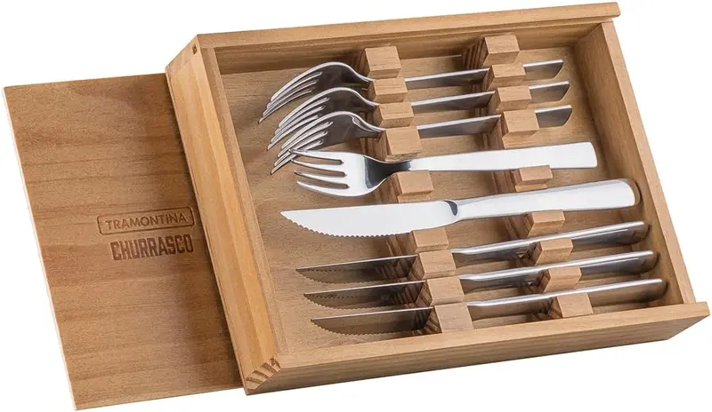Tramontina Oslo 8-Piece Steakhouse Flatware Set – Stainless Steel 1