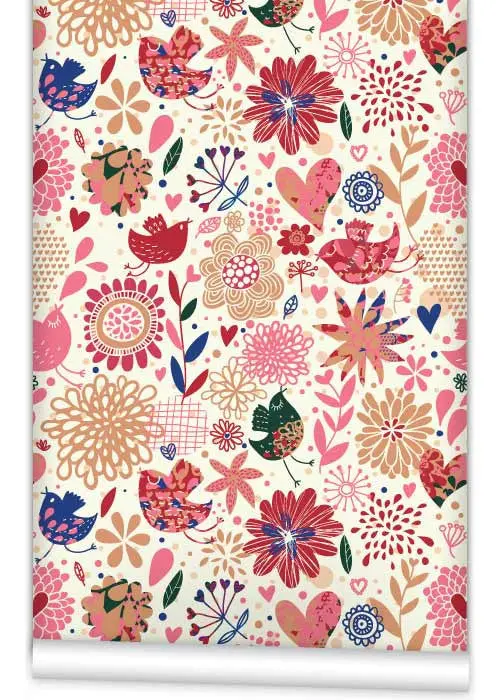 Tweet Tweet Bird-Themed Wallpaper Roll – 61.5 Cm × 10 M 1