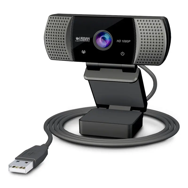 Urban Factory Whd20Uf-V2 Full Hd Webcam – 1080P Usb Plug-And-Play Camera With Built-In Mic 1