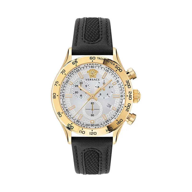 Versace Men'S Classic Watch – 44Mm Stainless Steel 1