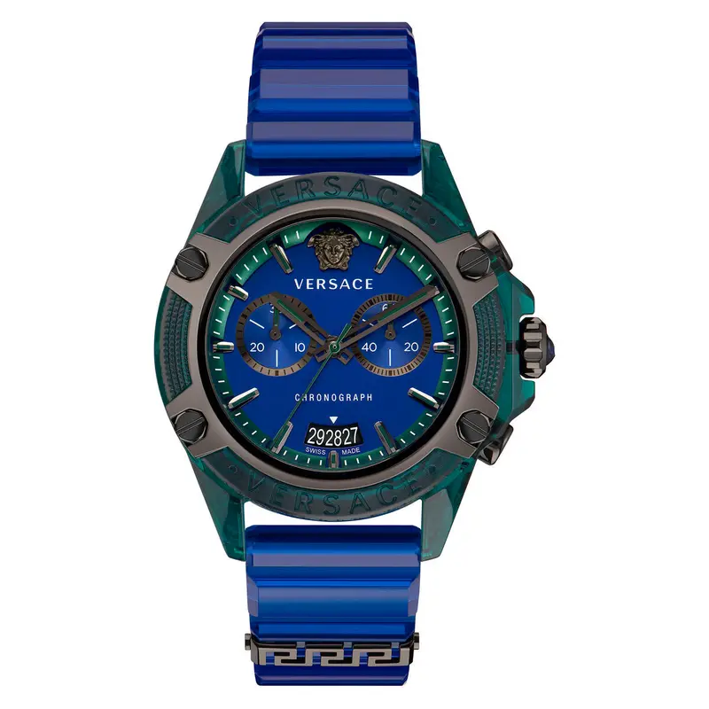Versace Silver Men'S Dress Watch – 44Mm Diameter 1