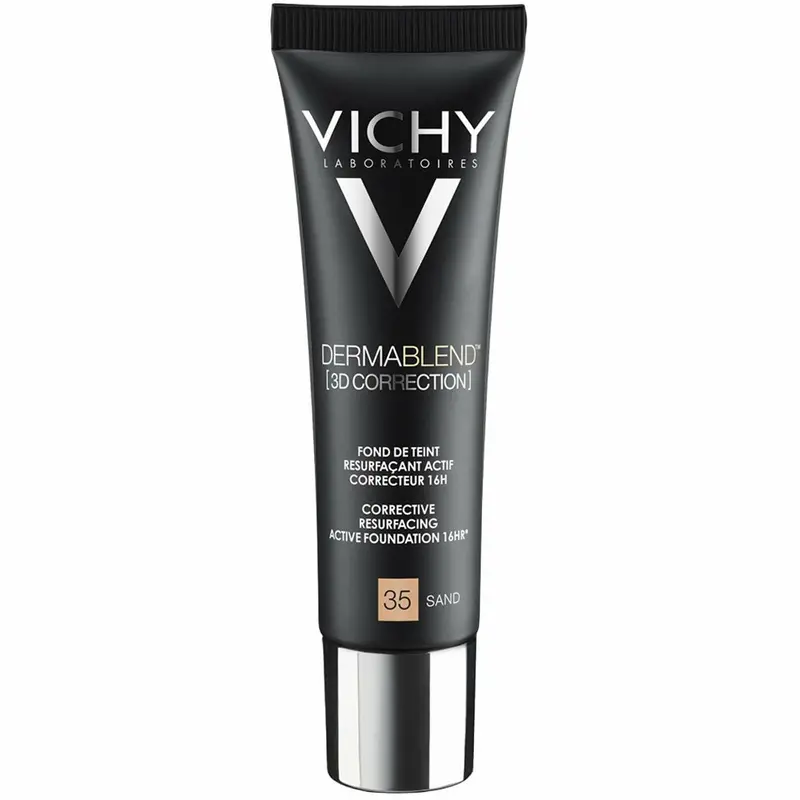 Vichy Dermablend 3D Correction Liquid Foundation Spf 25 - Sand Shade 35, 30 Ml 1