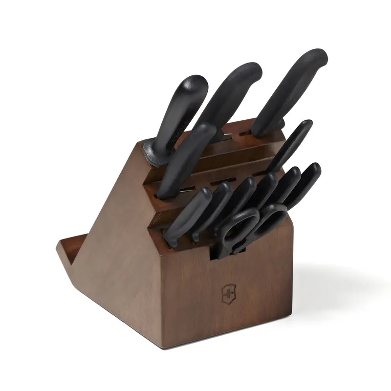 Victorinox Fibrox 13-Piece Swivel Knife Block Set With Storage Base 1