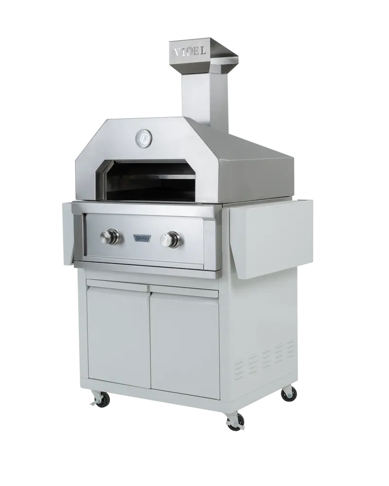 Videl Outdoor Oven Rolling Cart With Storage And Mobility Features 1