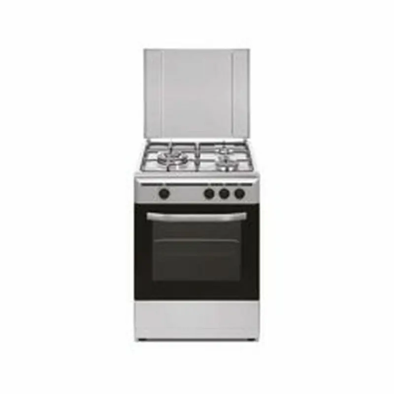 Vitrokitchen Cb5530Ib Gas Cooktop – 3 Burners, 50X55Cm Stainless Steel & Brass Finish 1