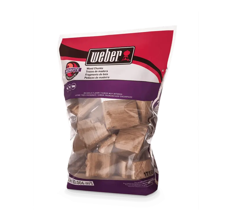 Weber Mesquite Wood Chunks For Smoked Flavor 1