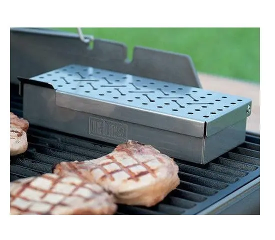 Weber Universal Stainless Steel Smoker Box For Gas & Charcoal Grills 1