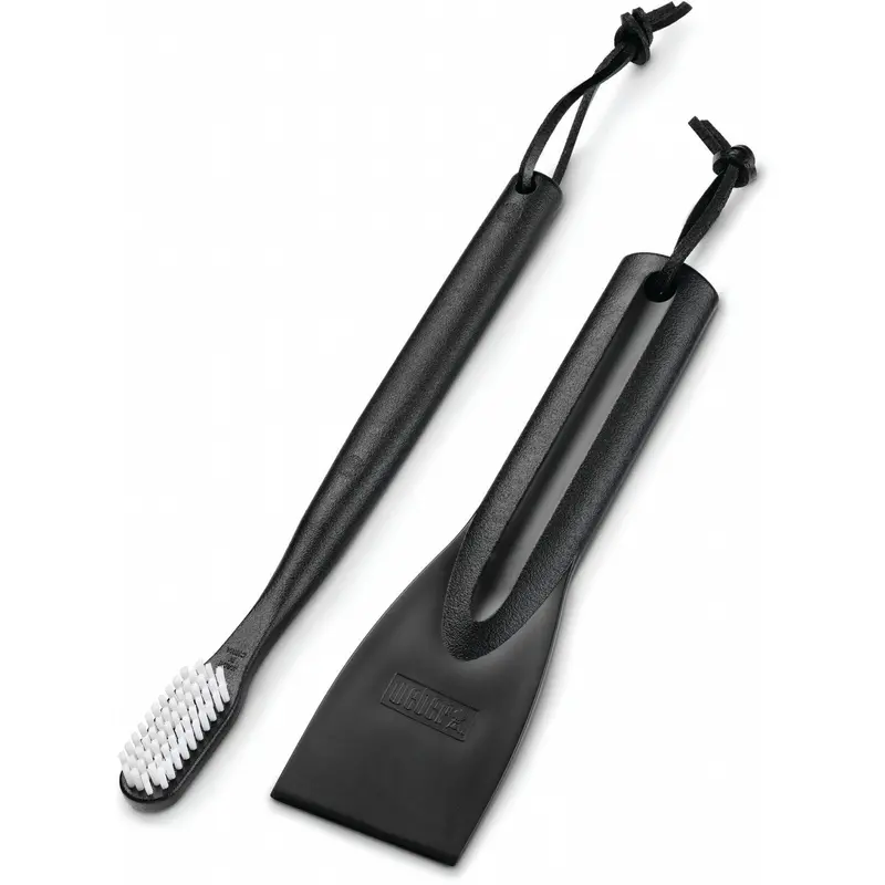 Weber Upright Grill Maintenance Kit: Scraper + Burner Cleaning Brush 1