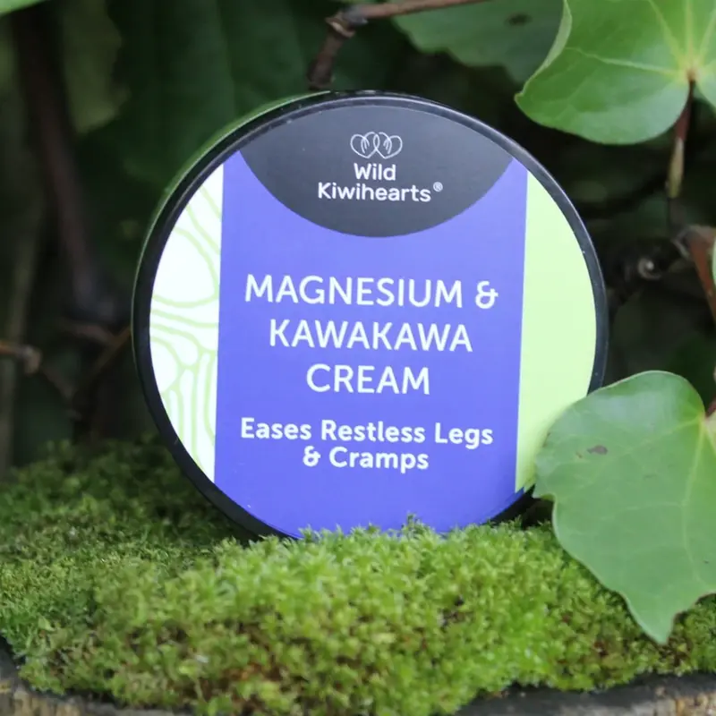 Wild Kiwihearts Magnesium + Kawakawa Body Cream – 150Ml Enriched Skin Nourisher 1