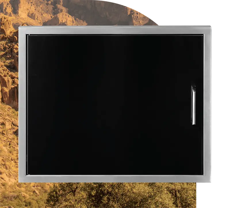 Wildfire 27" X 20" Horizontal Single Access Door – Brushed Ss 1