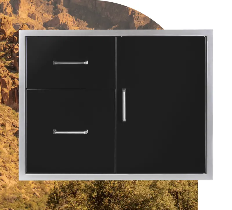Wildfire 30" X 24" Combo Unit: Access Door + Dual Drawer System 1