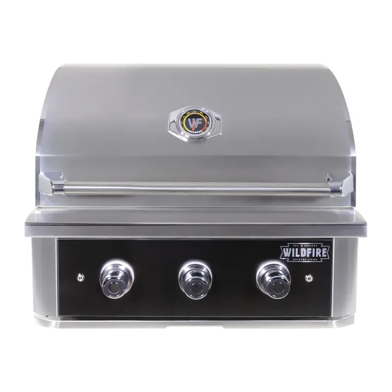 Wildfire Ranch Pro 30-Inch Black Stainless Steel Gas Grill – Lp/Ng 1