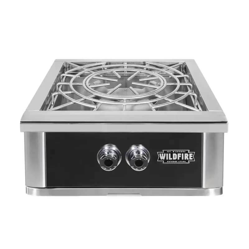 Wildfire Ranch Pro Black 304 Stainless Steel Gas Power Burner – Lp/Ng Compatible 1