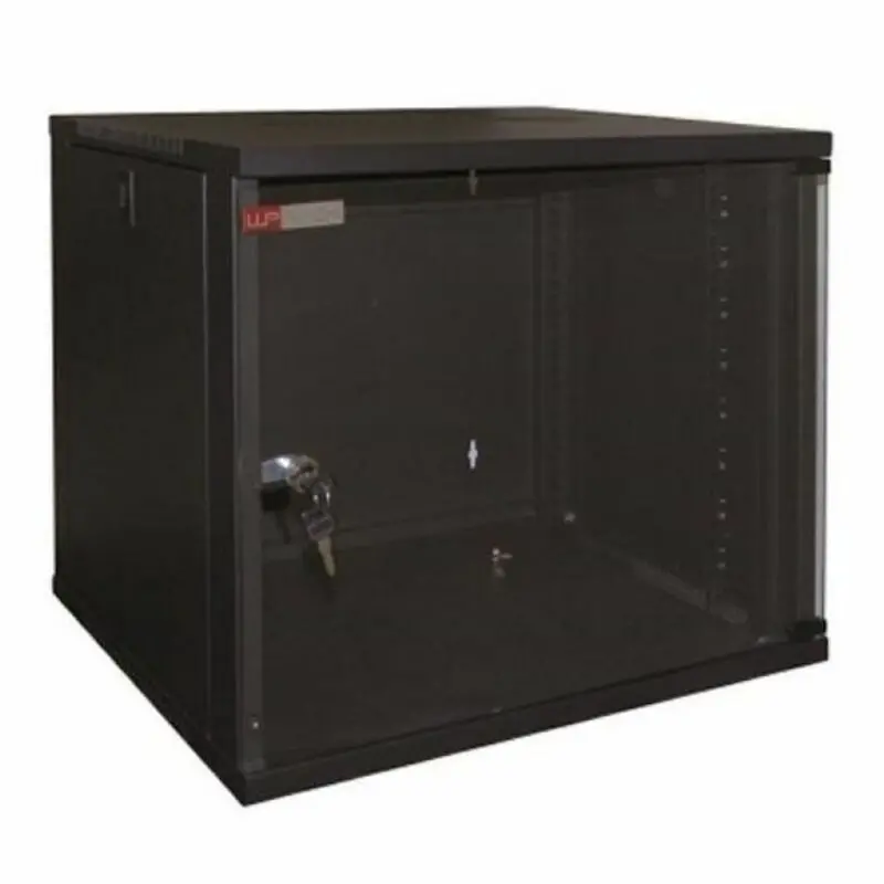 Wp Wall-Mounted Rack Cabinet – 960 × 400 Mm, Matte Black Finish 1