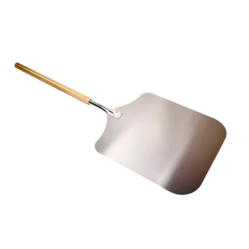 Wppo 14" X 38" Extended Aluminum Pizza Peel With Long Wood Handle 1