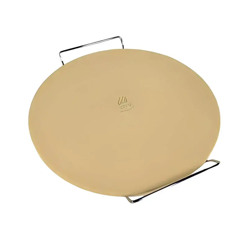 Wppo 15" Premium Rectangular Baking Stone With Ergonomic Handles 1