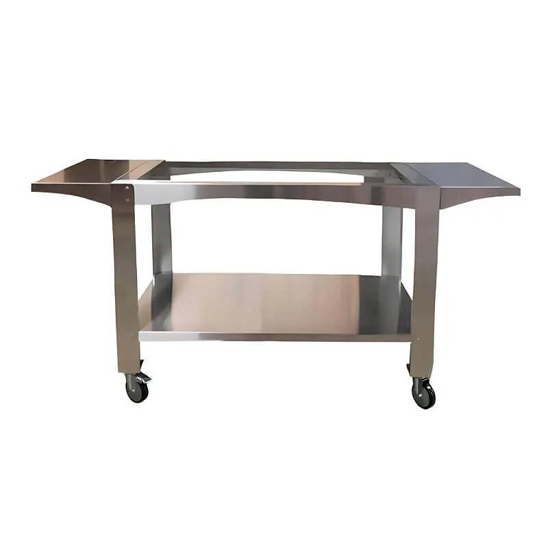 Wppo Karma 55" Heavy-Duty Stainless Steel Pizza Oven Cart – Wkct-4S 1