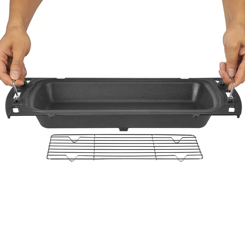 Ziegler & Brown Cast Iron Triple-Function Grill Baking Dish With Rack (Zg3Gbd) 1