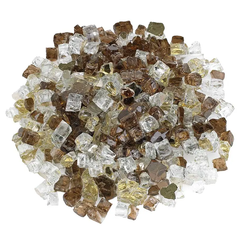 Zion Reflective Premium Fire Glass – 1/2-Inch, 10 Lb 1